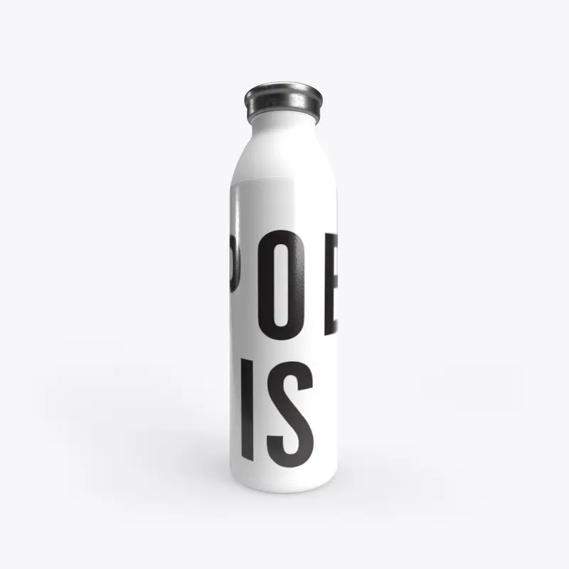 "Poetry is Lit" Stainless Water Bottle